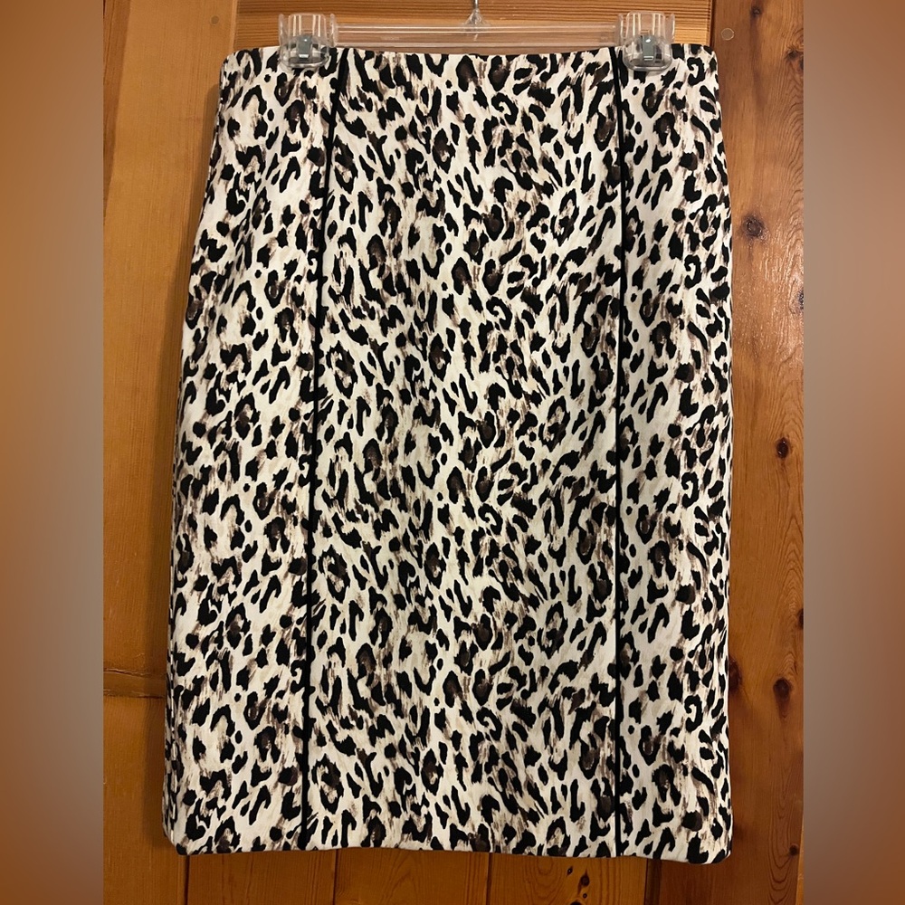 WHBM animal print skirt size 6